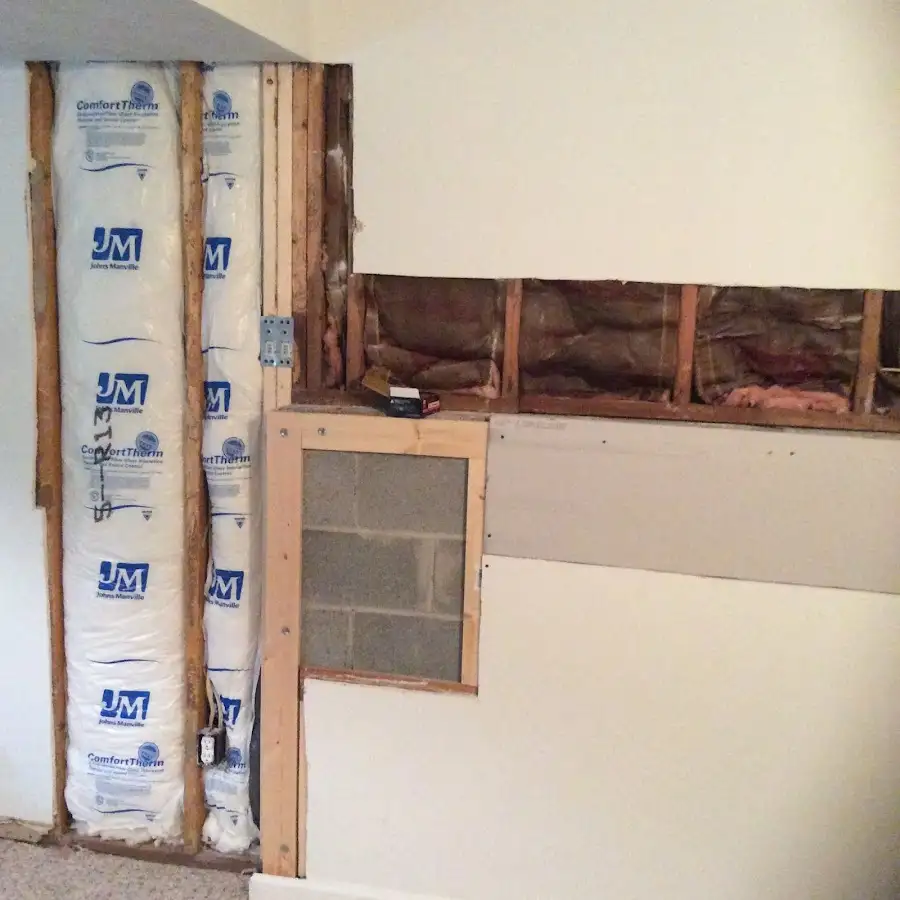 Wall insulation replacement during Odor Removal & Deodorization in Pittsburgh